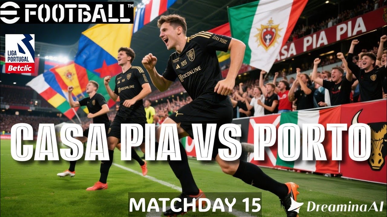 E FOOTBALL 2026 I CASA PIA VS PORTO I LIGA PORTUGAL 25/26 I MATCHDAY 15 I PES 2013