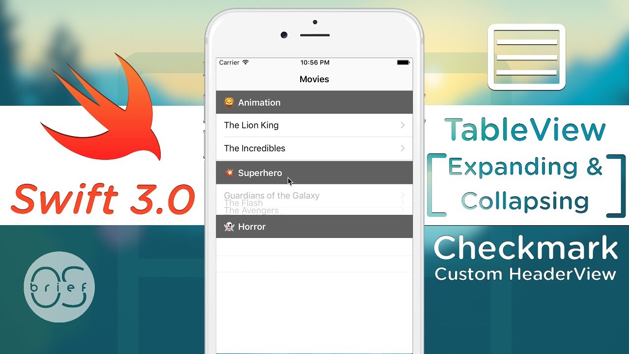 TableView - Expand/Collapse Custom HeaderView (Checkmark) : Swift 3