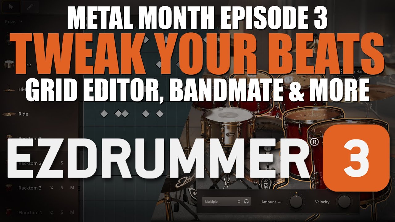 Как настраивать биты в EZdrummer 3 | Редактор сеток, Bandmate и многое другое!