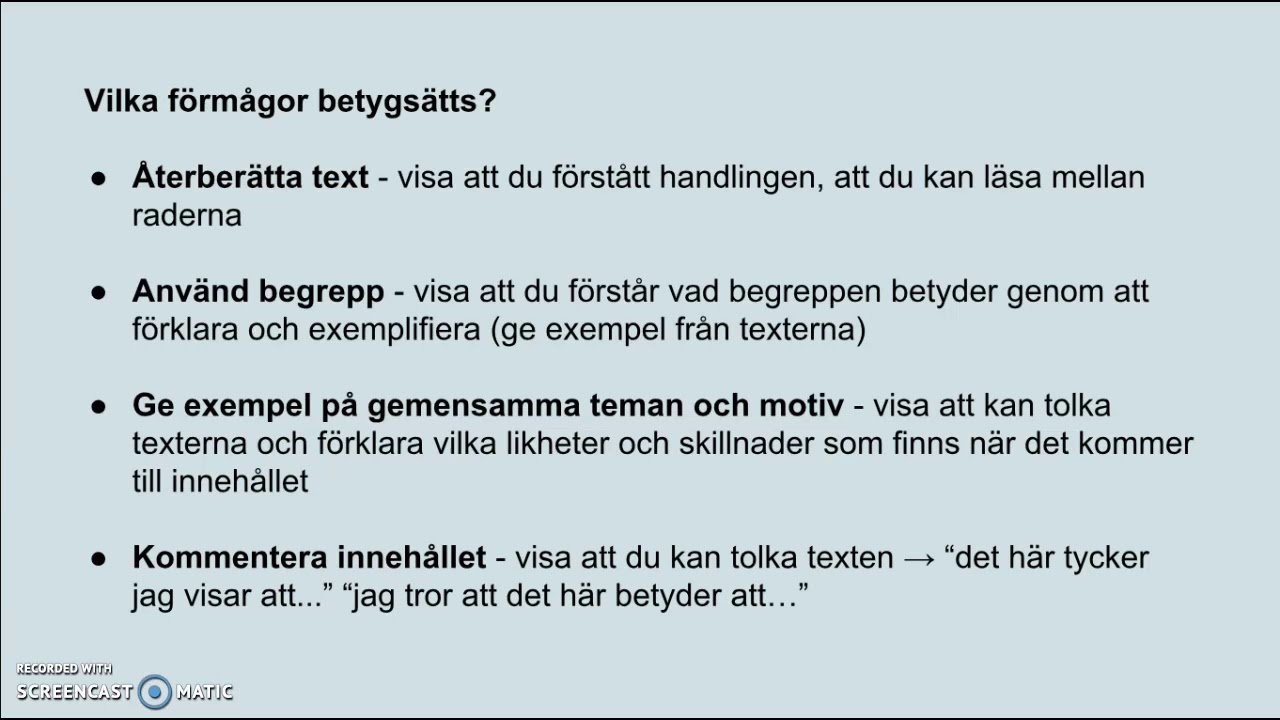 Tips inför litterär analys i Svenska 1