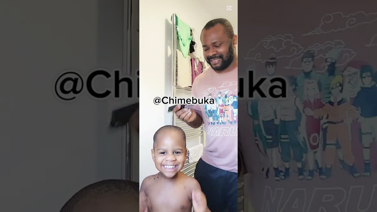 Barbing my 2 year + son. Your professional barber is here