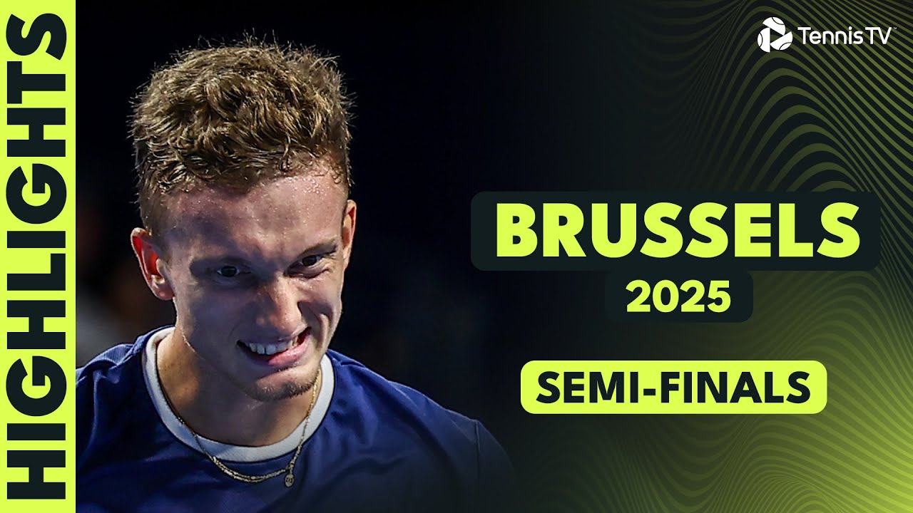 Lehecka Faces GMP; Auger-Aliassime Battles Collignon | Brussels 2025 Semi-Final Highlights