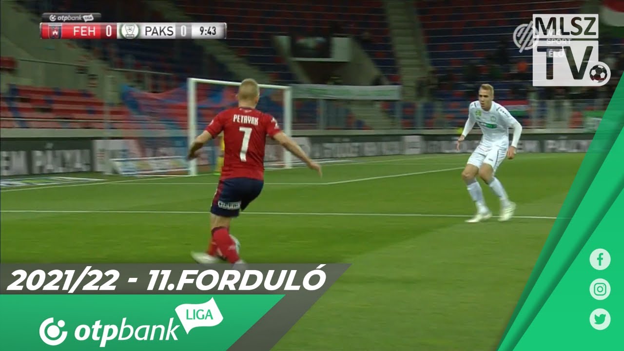 MOL Fehérvár FC – Paksi FC | 2-1 | (1-0) | OTP Bank Liga | 11. forduló | MLSZTV
