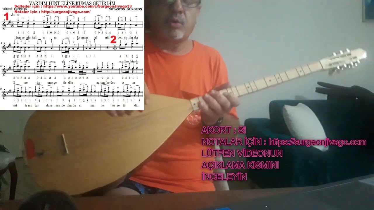 SOLFEJ VARDIM HİNT ELİNE KUMAŞ GETİRDİM KISA SAP BAĞLAMA EKLEYEN SURGEON