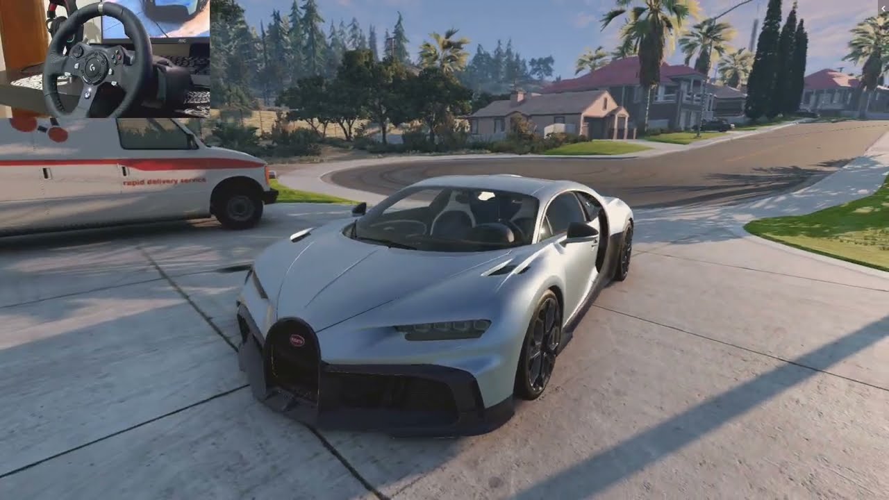 Bugatti Chiron Profilée - BeamNG.drive - Logitech G920 - Gameplay