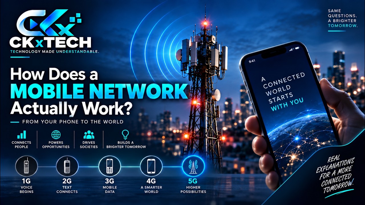 How Does a Mobile Network Actually Work? | Phone to Internet Explained
