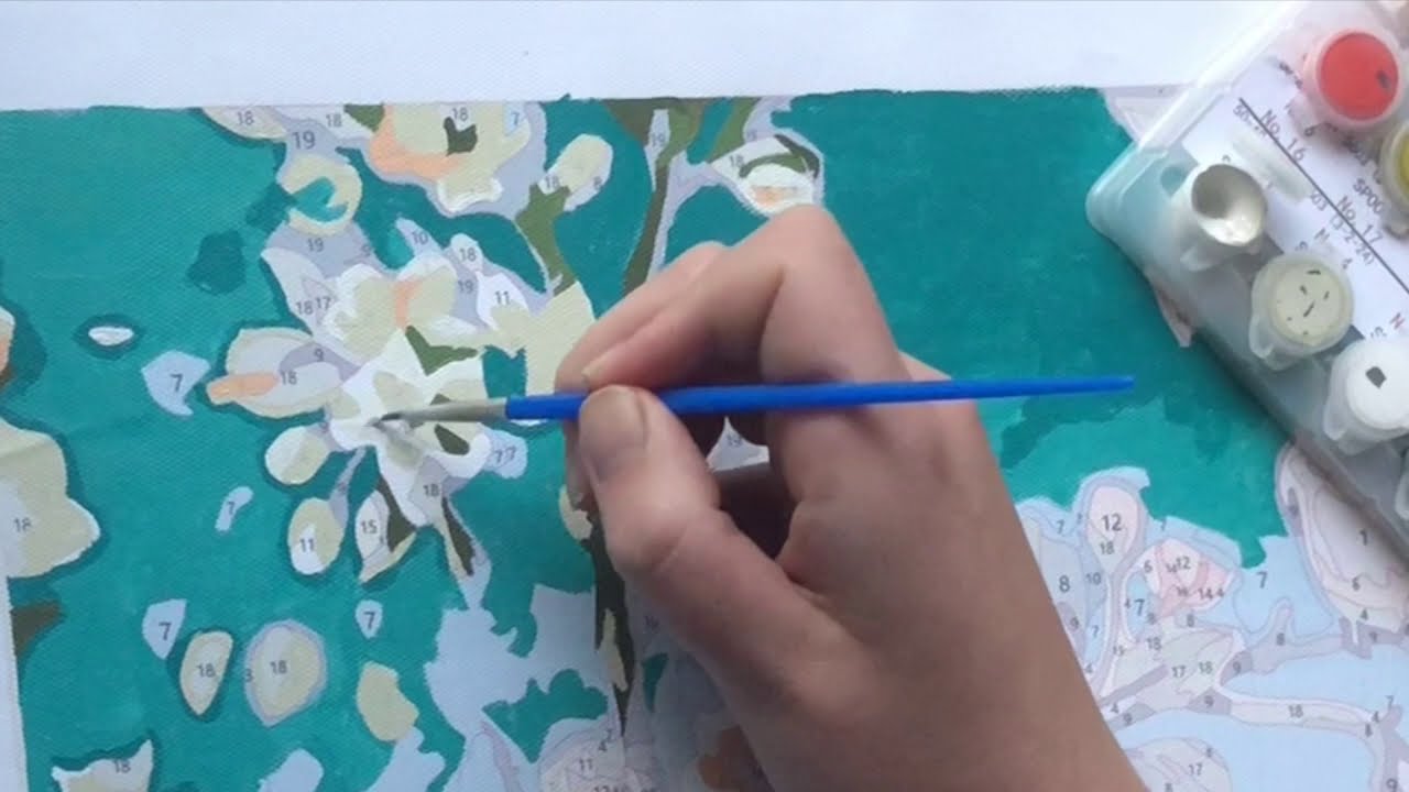 Paint by numbers- Paint with me and talk about my accent!