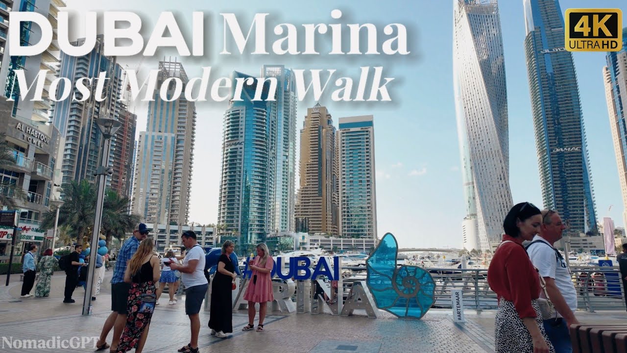 Dubai Marina Walk in Spring 2025 | Dubai Travel Guide 4K HDR