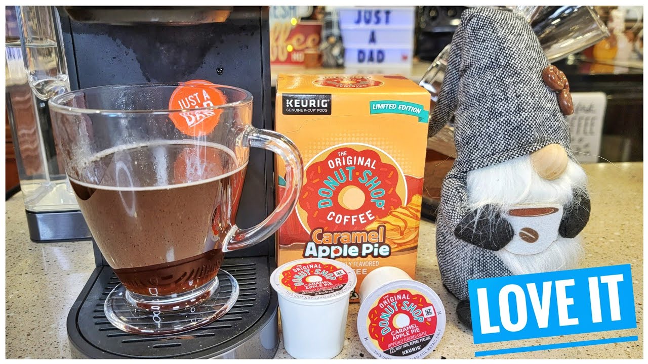 Donut Shop Caramel Apple Pie Flavored Coffee K-Cup Taste Test With Keurig K-Supreme Plus Smart
