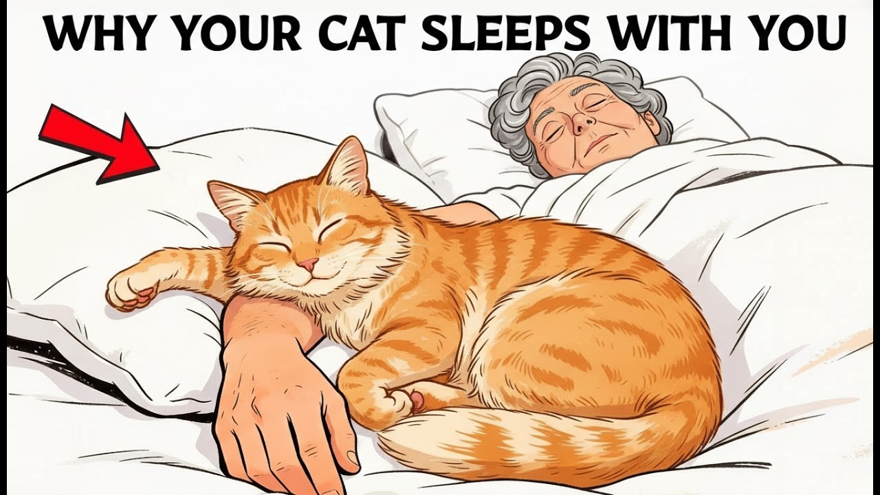 When Your Cat Sleeps With You, This Is What It Really Means