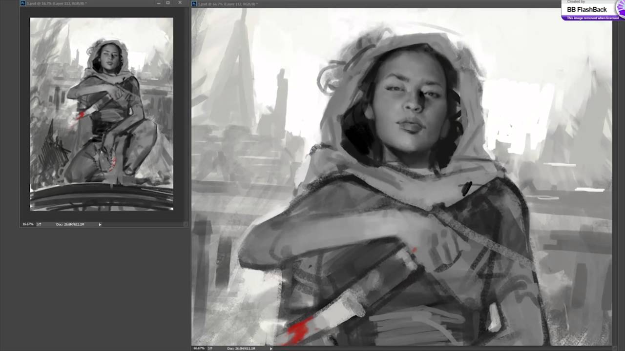 Build values in Photoshop with Karla Ortiz