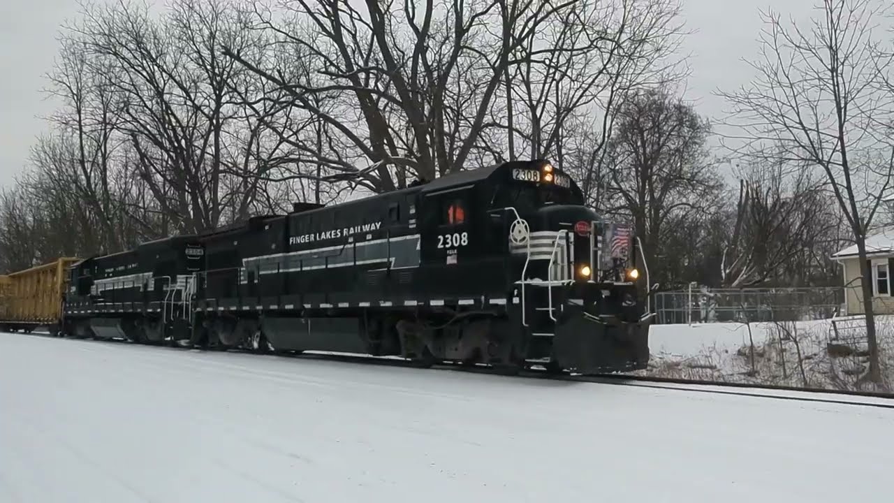 Finger Lakes Railway Switches out Pactiv and Returns East to Geneva.