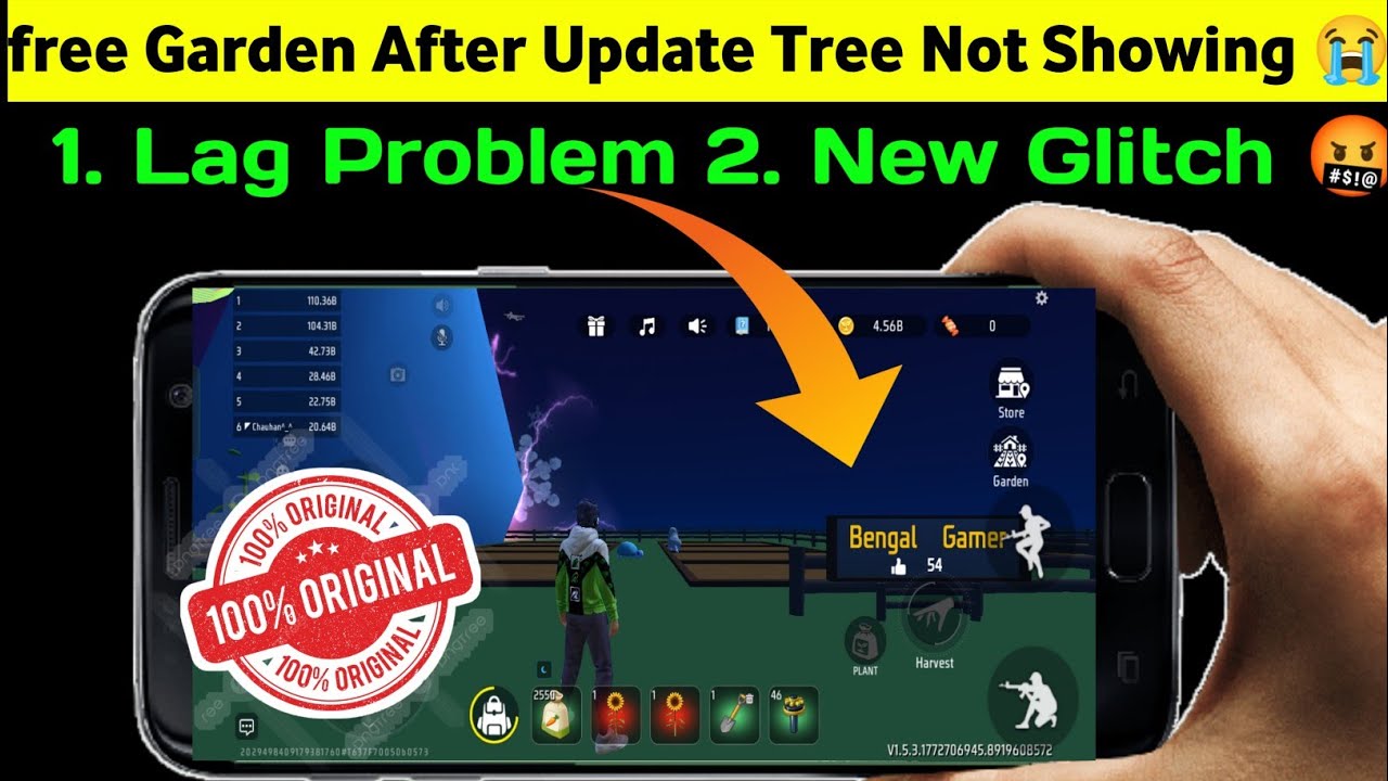 Free Garden After Update Lag Problem 😭  Free Garden Tree not showing problem solve 