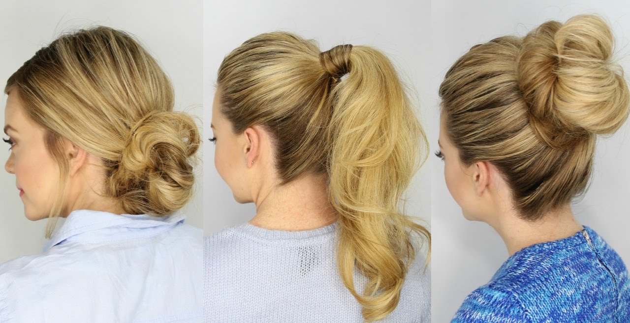 3 Easy 5 Minute Hairstyles