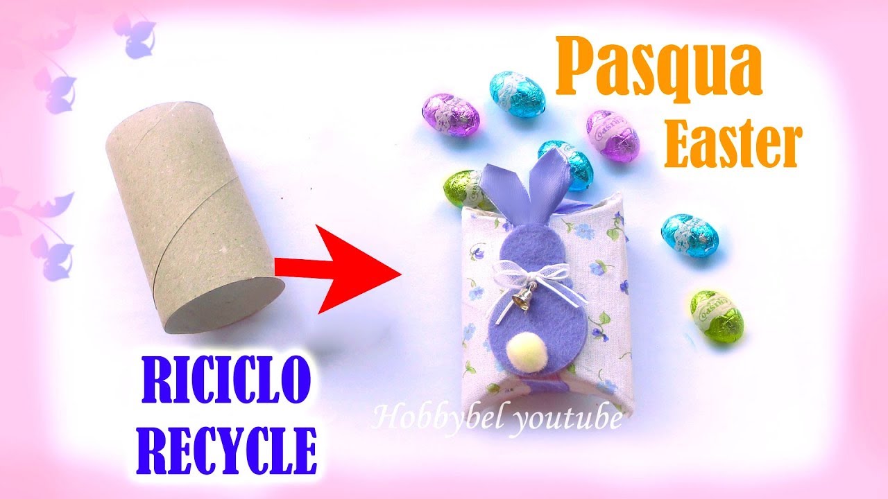 Pasqua con riciclo: scatola porta uova cioccolato fai da te