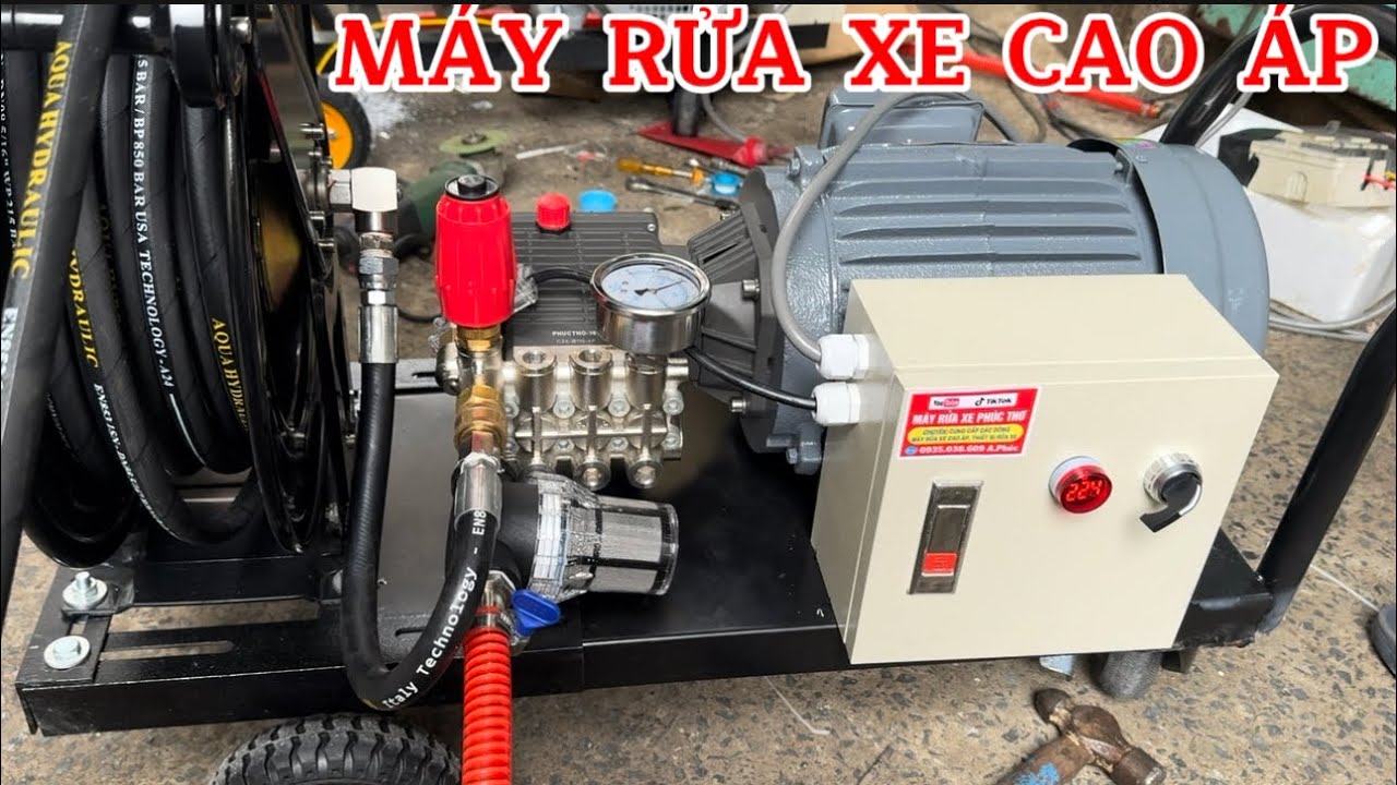 MÁY RỬA XE CAO ÁP MÁY RỬA XE PHÚC THƠ 1812 PRO