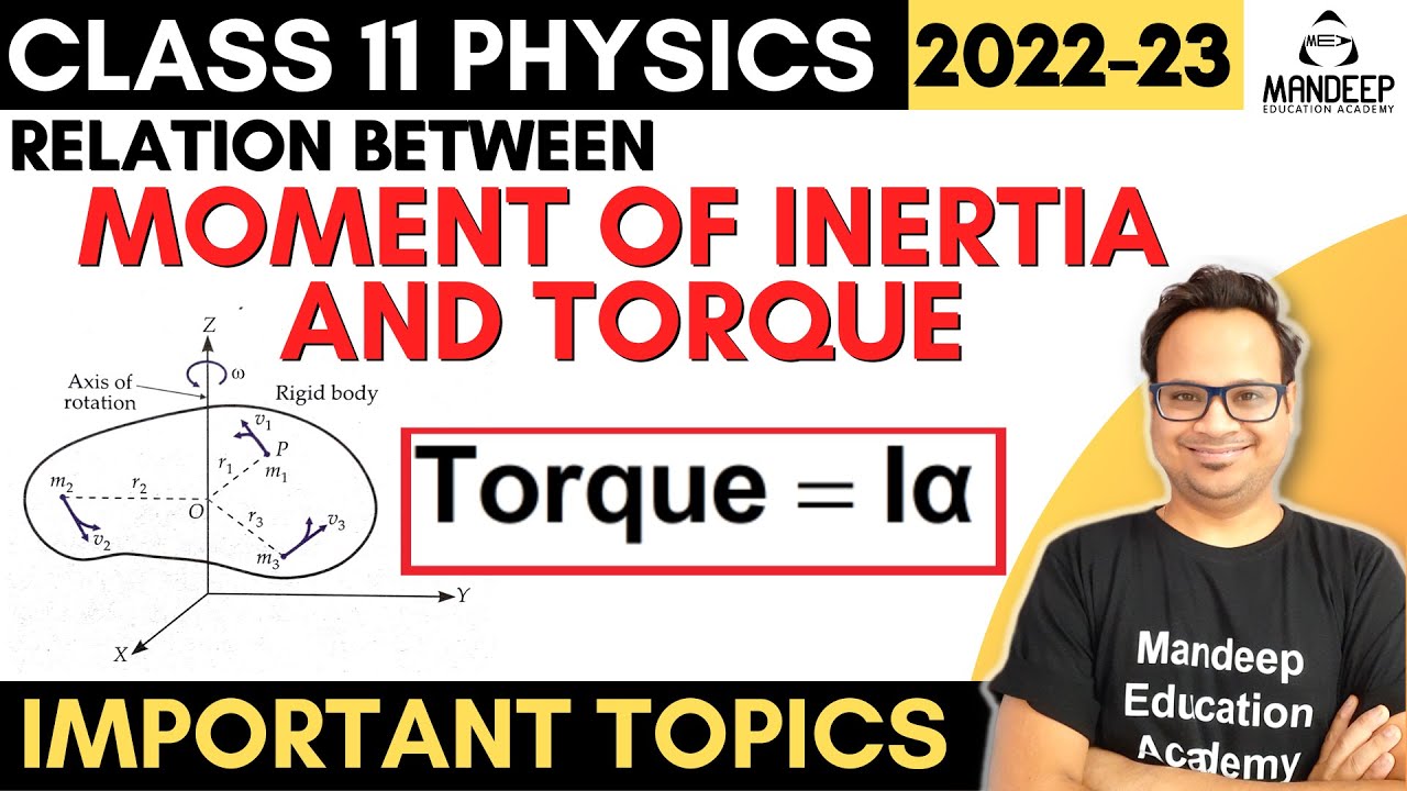 Relation Between Torque and Moment of Inertia Physics Class 11 Important Derivations