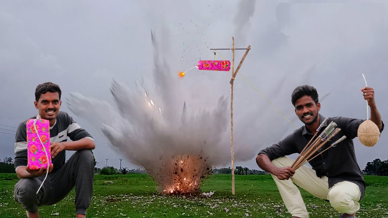 Crazy Testing With Dangerous Crackers  | ஆபத்தான பட்டாசு | Dangerous Giant Crackers