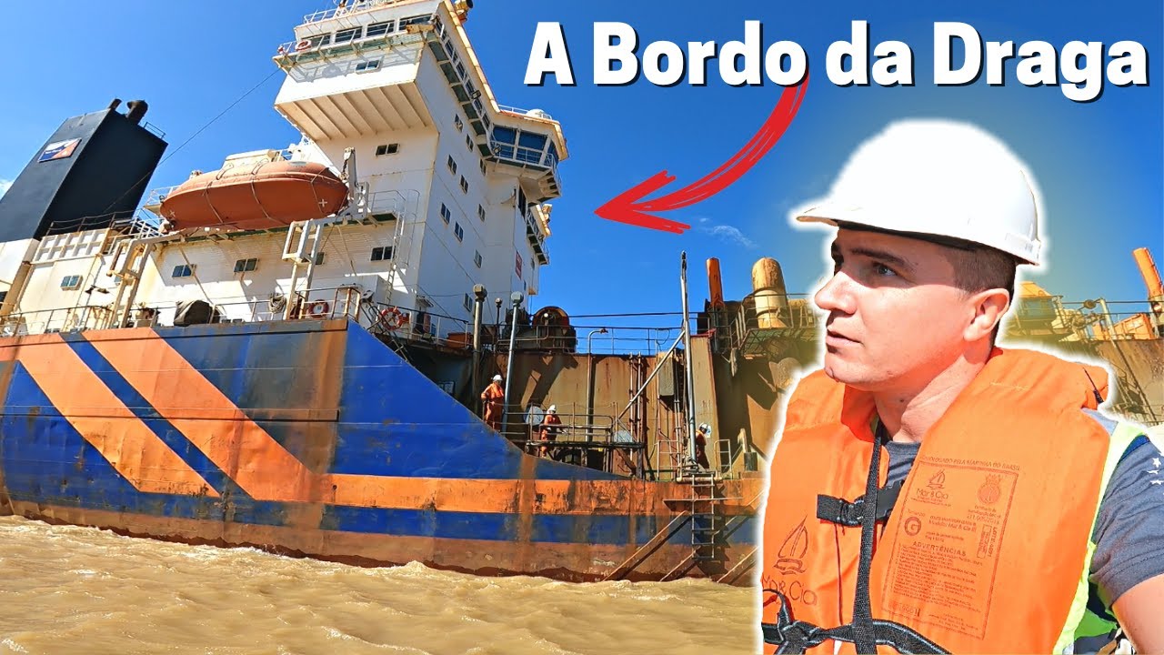 A bordo de uma DRAGA HOPPER