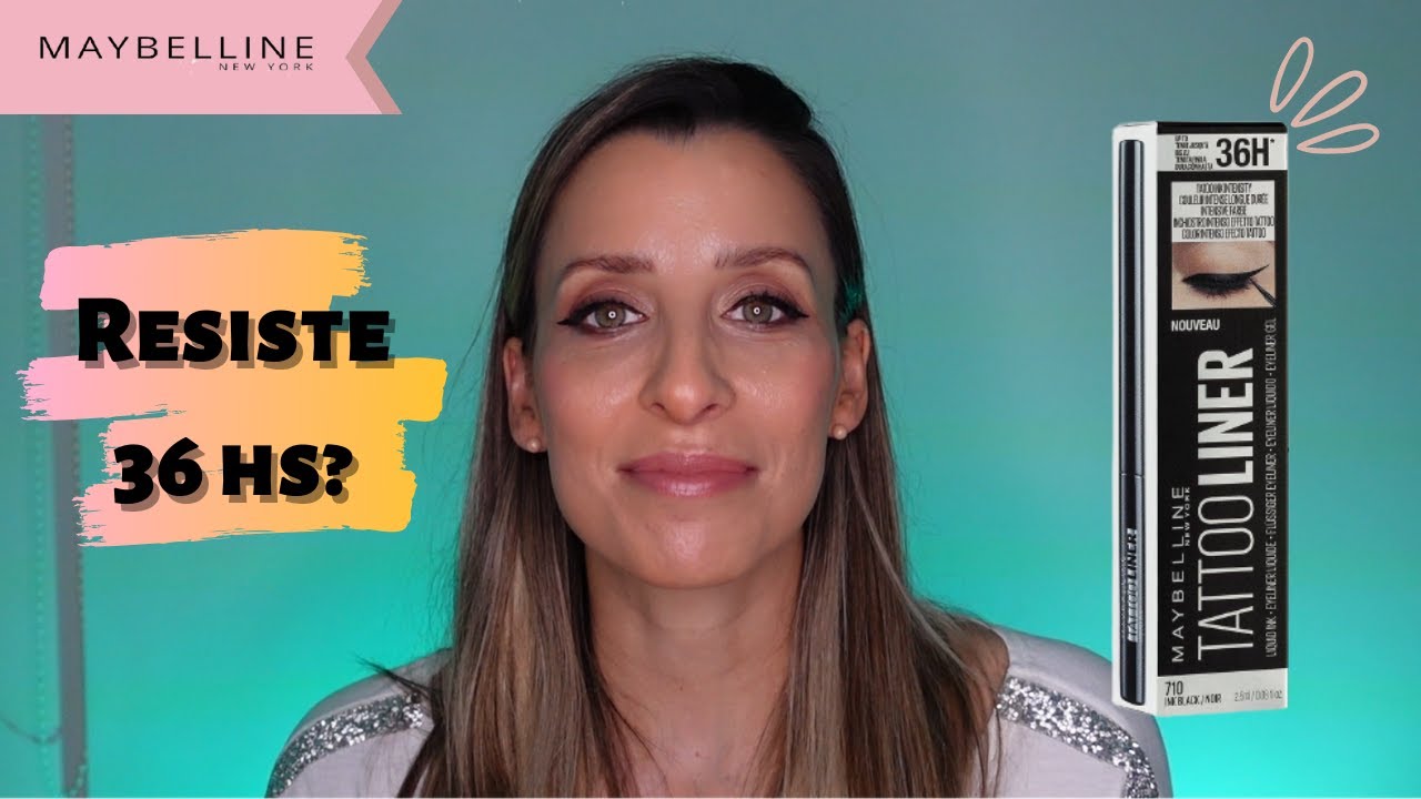 Probando el delineador liquido de MAYBELLINE: TATTOO LINER