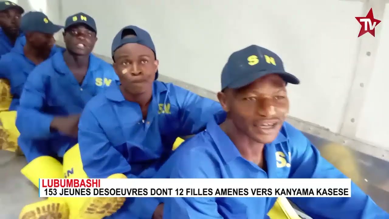 Lutte contre le banditisme urbain à Lubumbashi : 153 jeunes désœuvrés acheminés à Kanyama Kasese