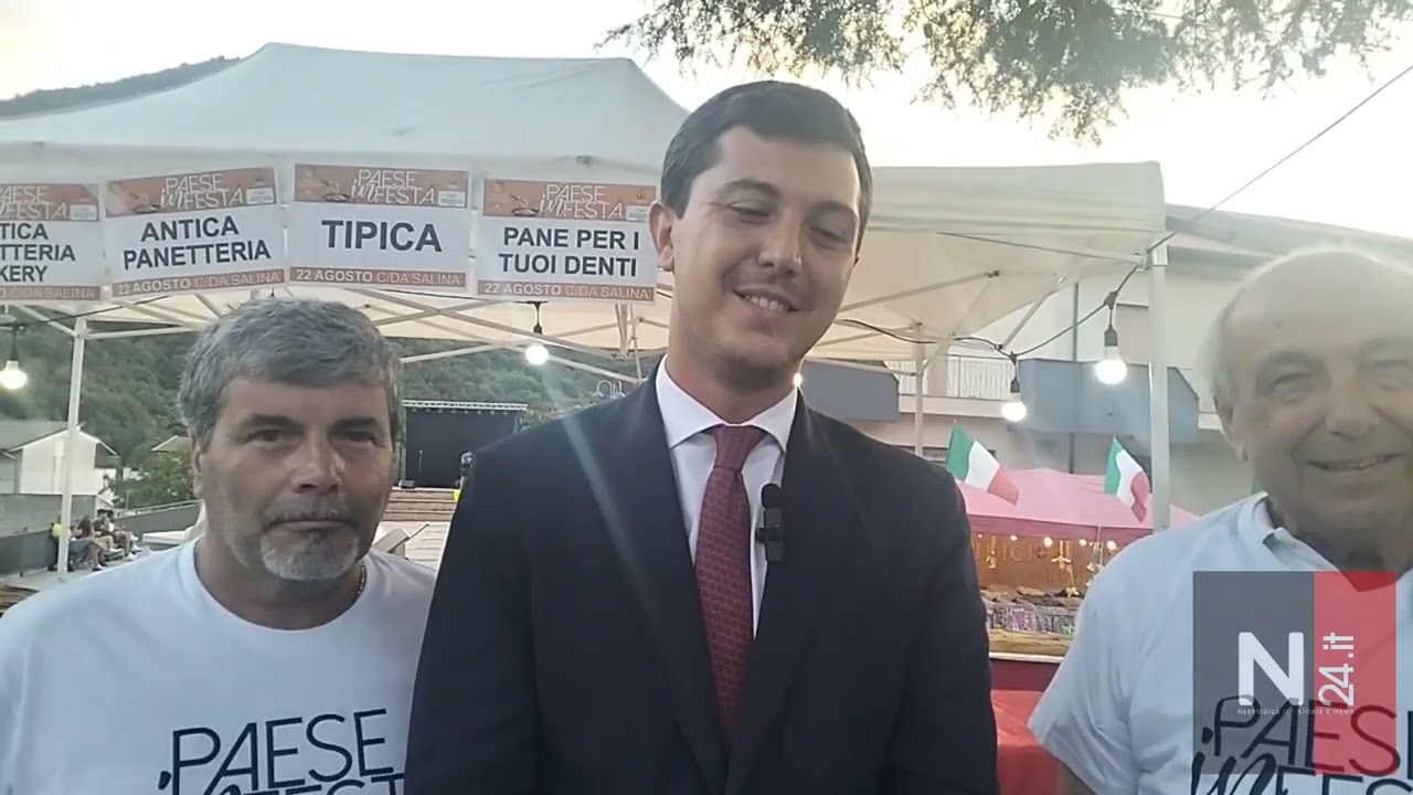 Piraino - Paese in Festa, nella Contrada Salinà. Intervista onorevole Calogero leanza