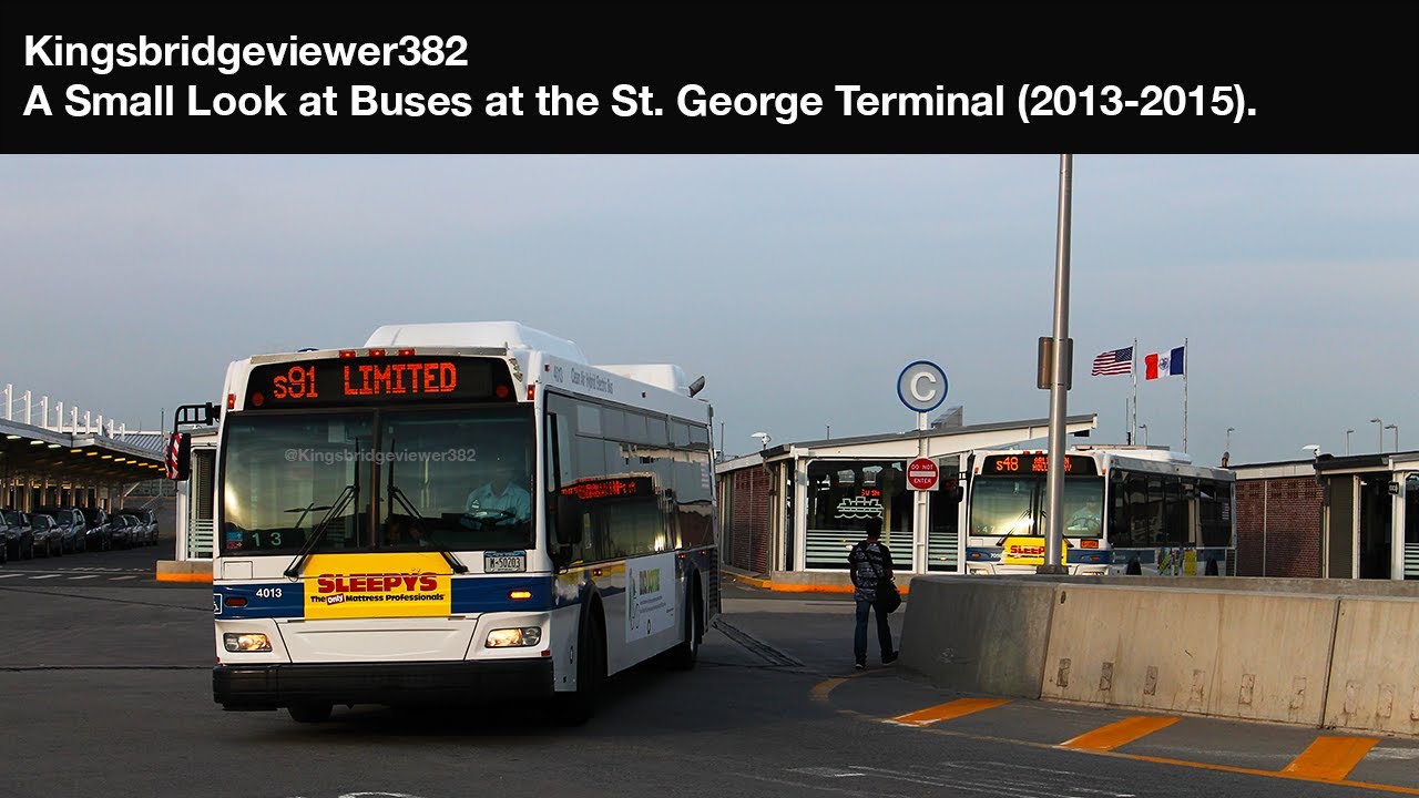 MTA New York City Bus: Local Buses at the St. George Terminal.