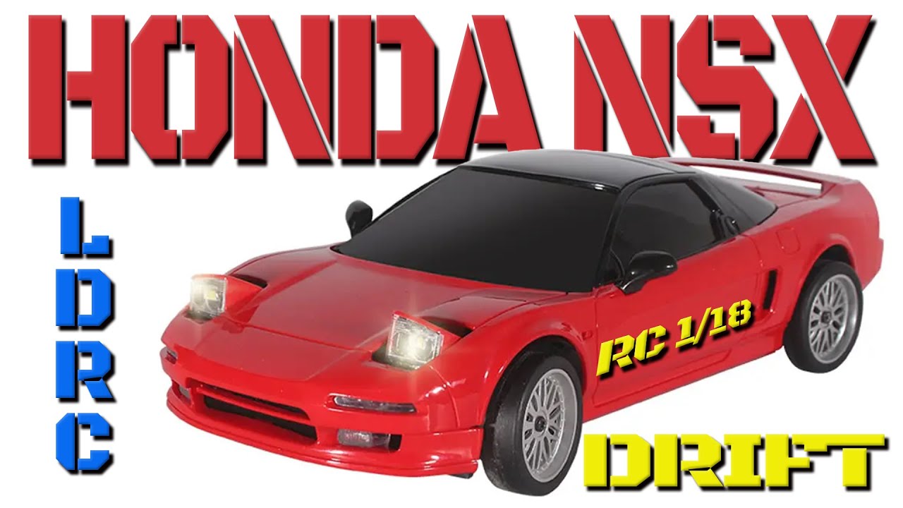 Honda NSX LDRC 1803 RTR 1/18 2 4G RWD RC Car NSX Drift Gyro LED Retractable Lights