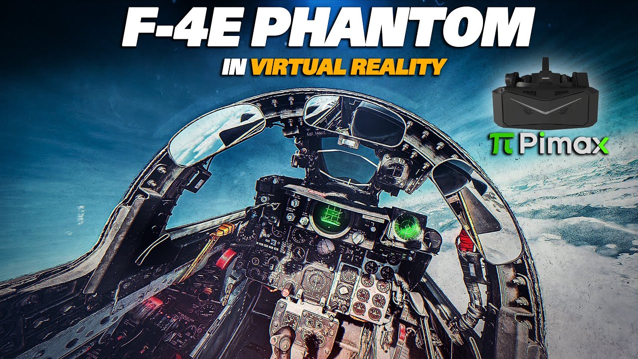 Heatblur F-4E Phantom In Virtual Reality Pimax Crystal | Digital Combat Simulator | DCS |
