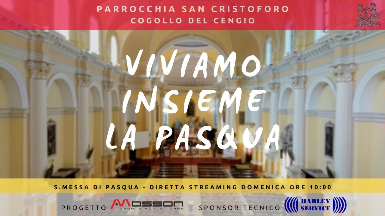 Inizio S.Messa di Pasqua - Parrocchia San Cristoforo, Cogollo del Cengio (VI)