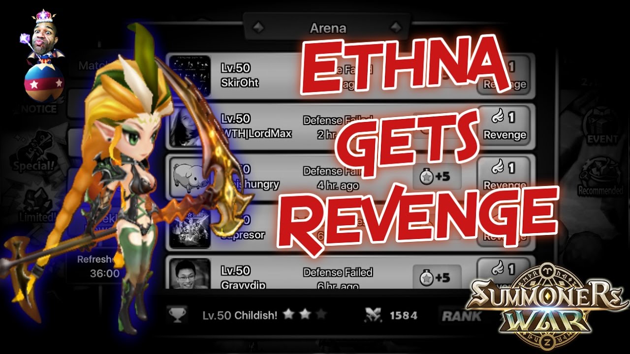 Summoners War | Ethna Gets Revenge in Arena!