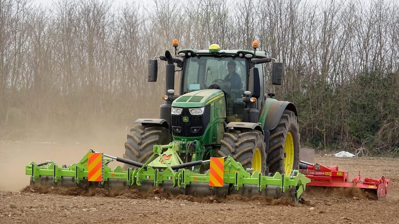 John Deere 6250R - 5820 | Metal.Co Roller | Kuhn HR6004 - Maxima 2