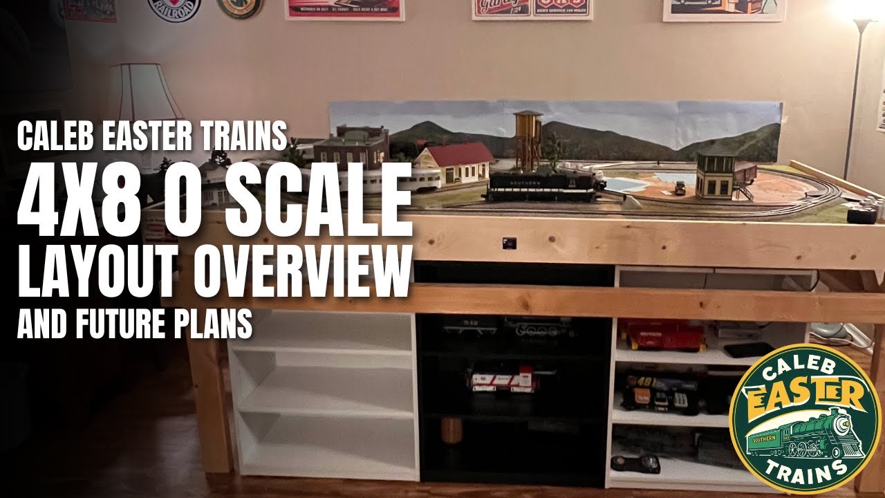 Обзор и планы на будущее макета железной дороги Southern в масштабе O (4x8)! Caleb Easter Trains