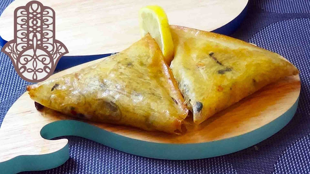 Briouates façon pastilla aux fruits de mer