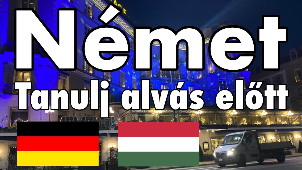 Tanulj alvás előtt - Német (anyanyelvi beszélő)  - zenével //