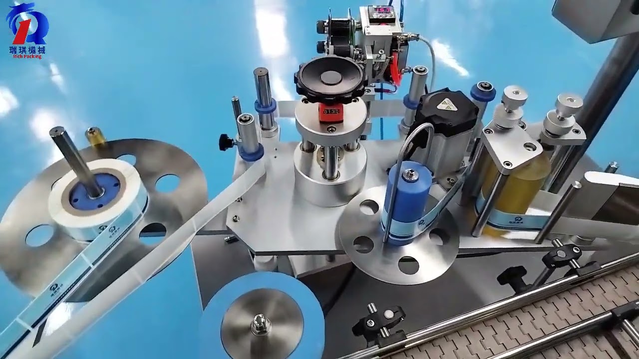 labeling machine operation video.