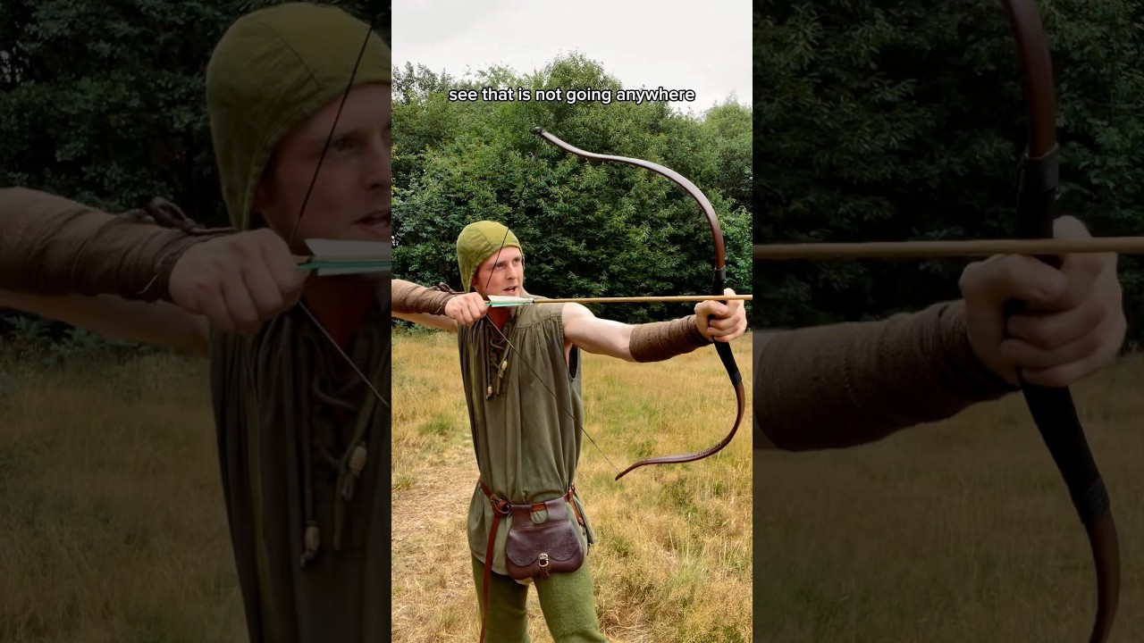 Thumb Draw 🏹                                                  #medieval #bowandarrow #robinhood