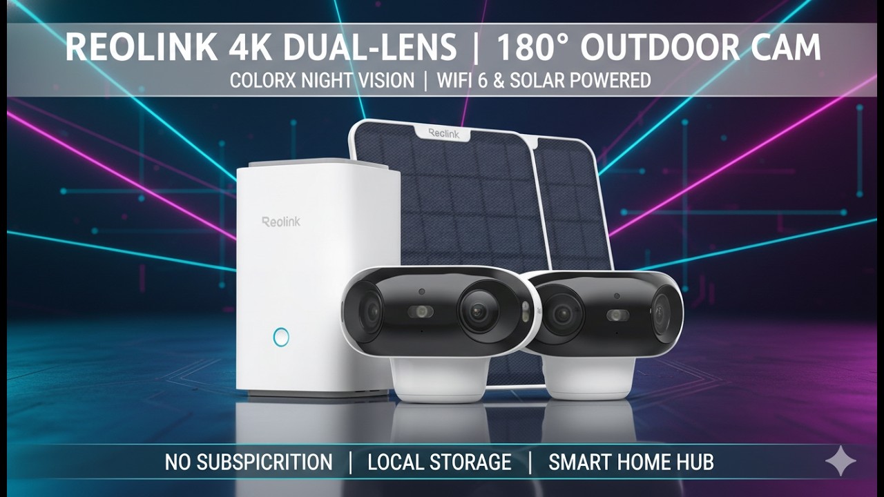 REOLINK Argus 4 Pro 4K Security Camera Review – 180° Panoramic, Solar & No Subscription!