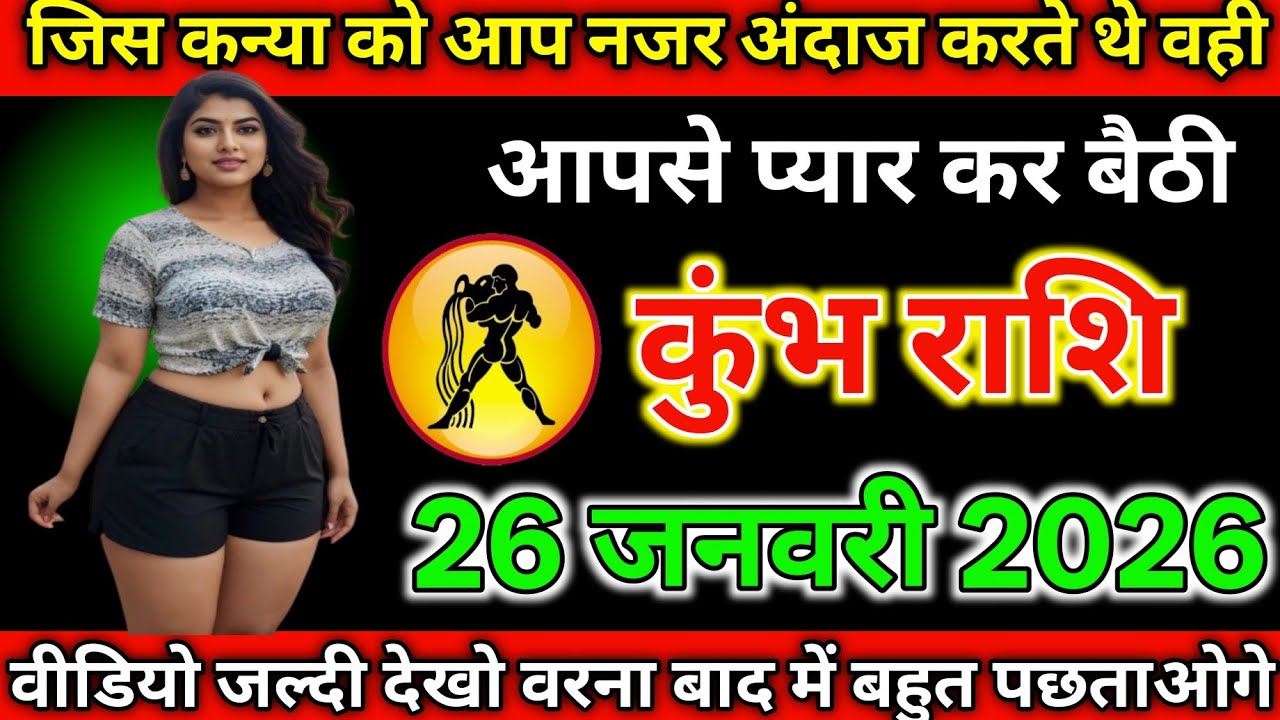 #कुंभ राशि दिनांक 22 जनवरी 2026 जिस कन्या को आप नजर अंदाज करते थे वही आपसे प्यार कर बैठी#