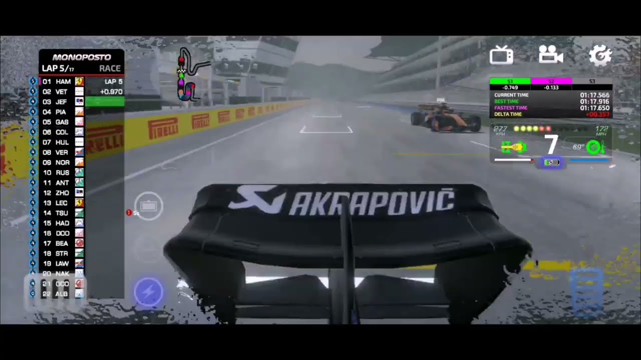 ep. 12 | Vettel goes for a 0 stop in the wet | Hungarian GP | earned 21 points on Russell |Monoposto