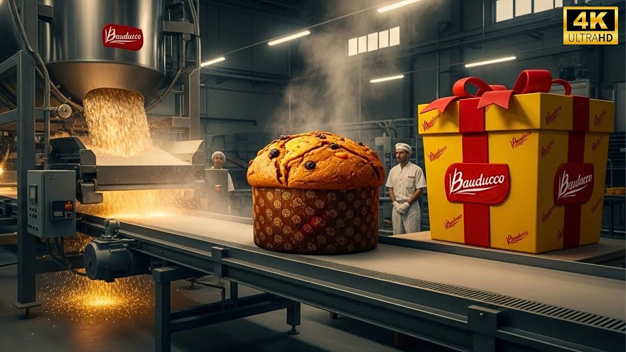 Cómo la Harina se Transforma en Panettone Bauducco en Máquinas que Moldan 12 Mil Unidades por Hora