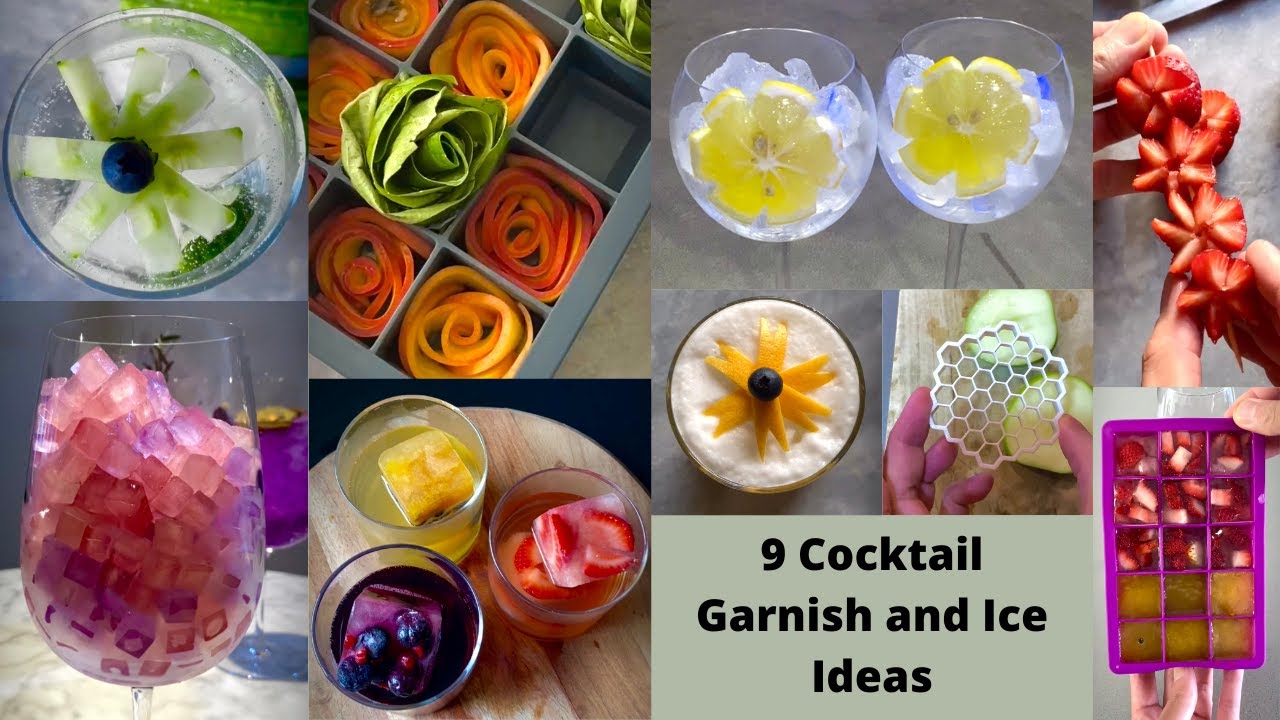 9 creative Cocktail Garnish Ideas