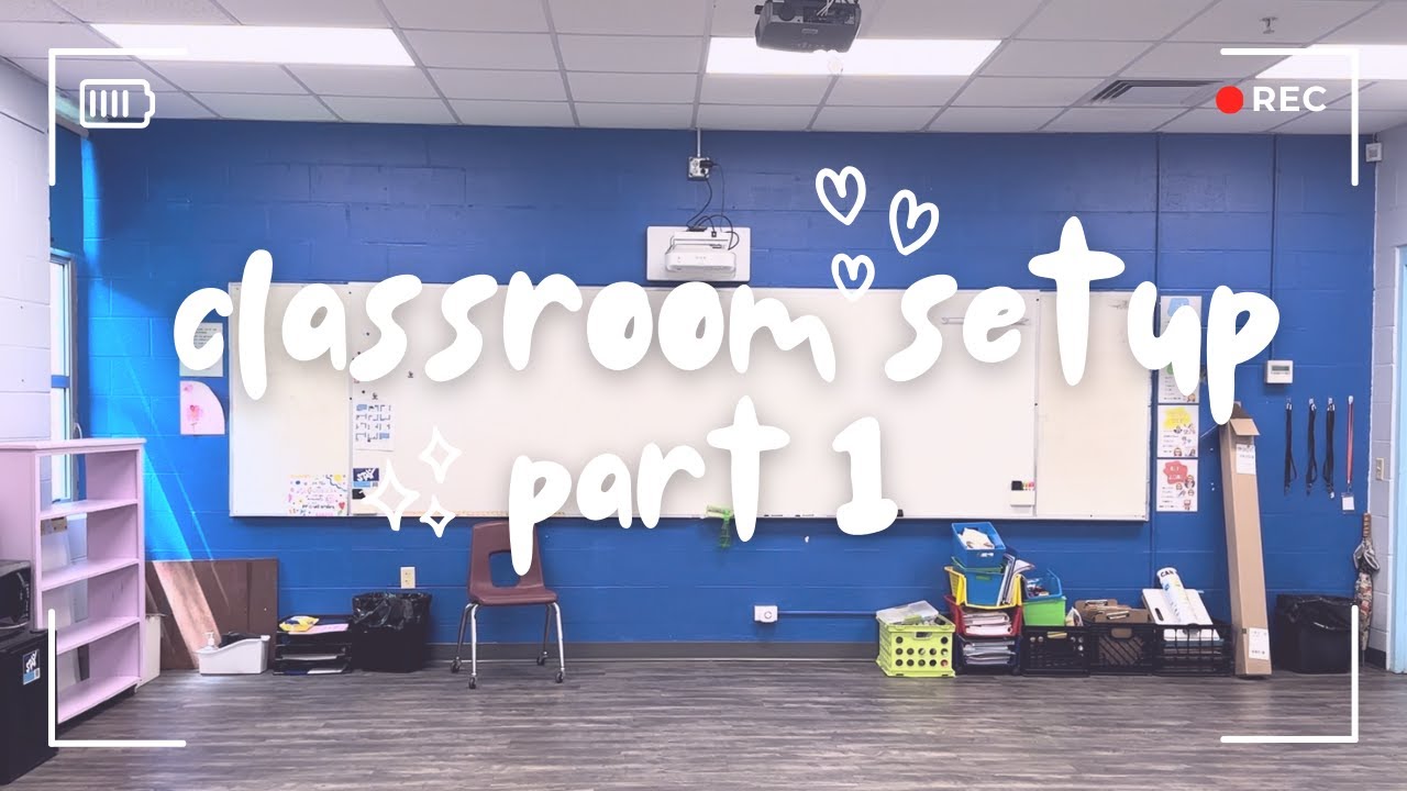 CLASSROOM SET UP 2024 | Part 1 - cleaning, paint prep, laminating