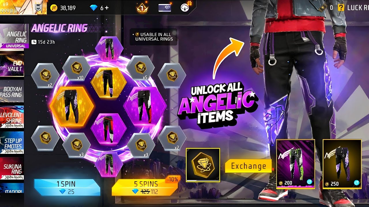 Angelic Ring Event Free Fire 2026 l Free Fire New Event l Ff New Event l Purple Angelic Ring Event