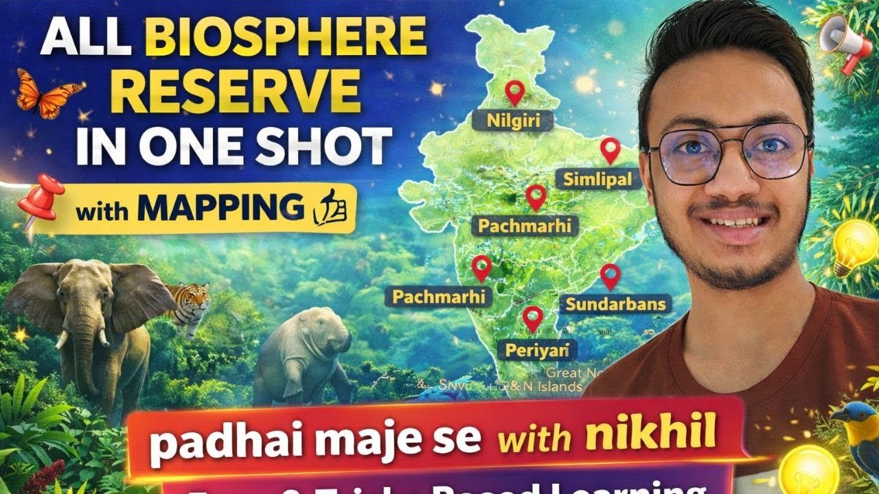 All biosphere reserve with easy tricks #upsc #study #environment #uppsc #students 