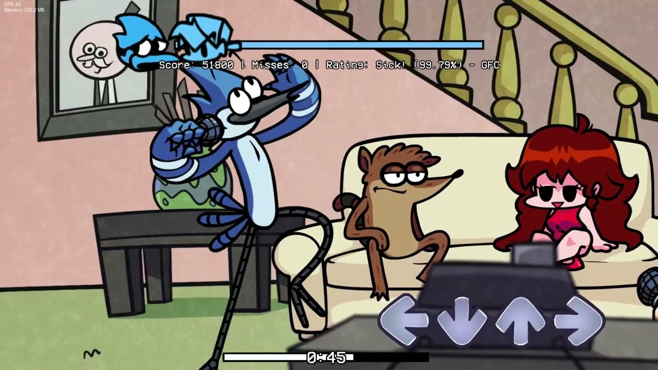 FNF MOD Regular Friday Night - vs Mordecai - Exhilaration (FC)