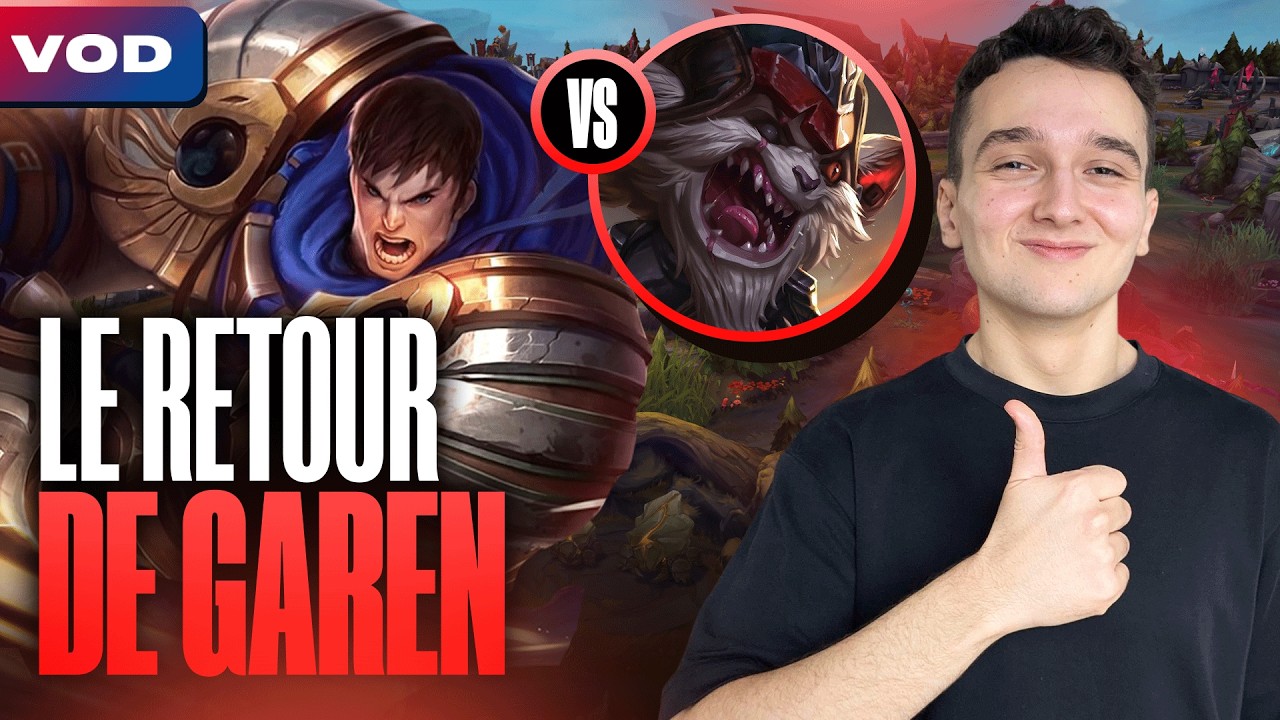 JE JOUE GAREN AVEC SPLINTER, LE BON VIEUX TEMPS - Garen vs Kled - SoloQ Patch 26.3