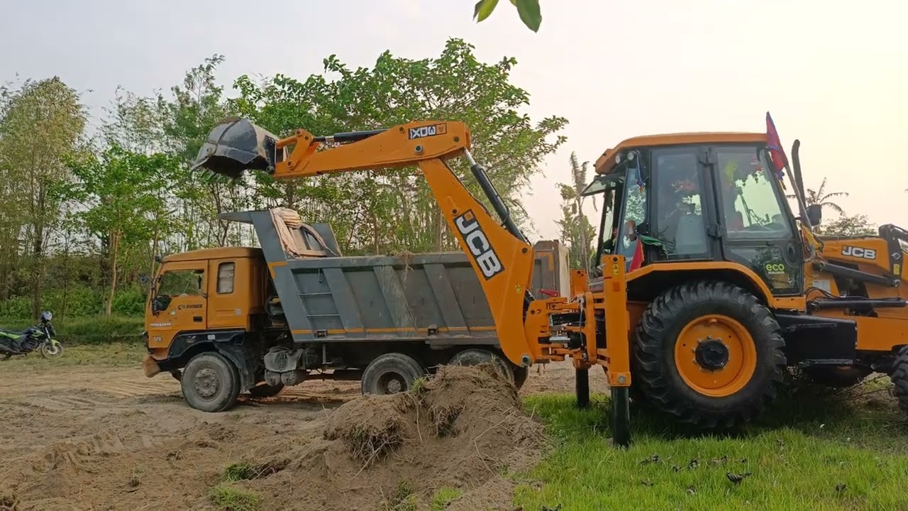 Loding karte time #jcb #dumper #subscribe