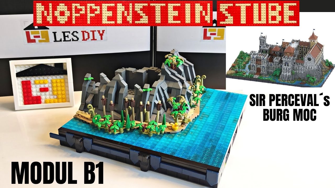 Modul B1 Sir Perceval´s riesen Klemmbaustein Burg Teil 6 Lesdiy Mittelalterliches Burg Moc 131299