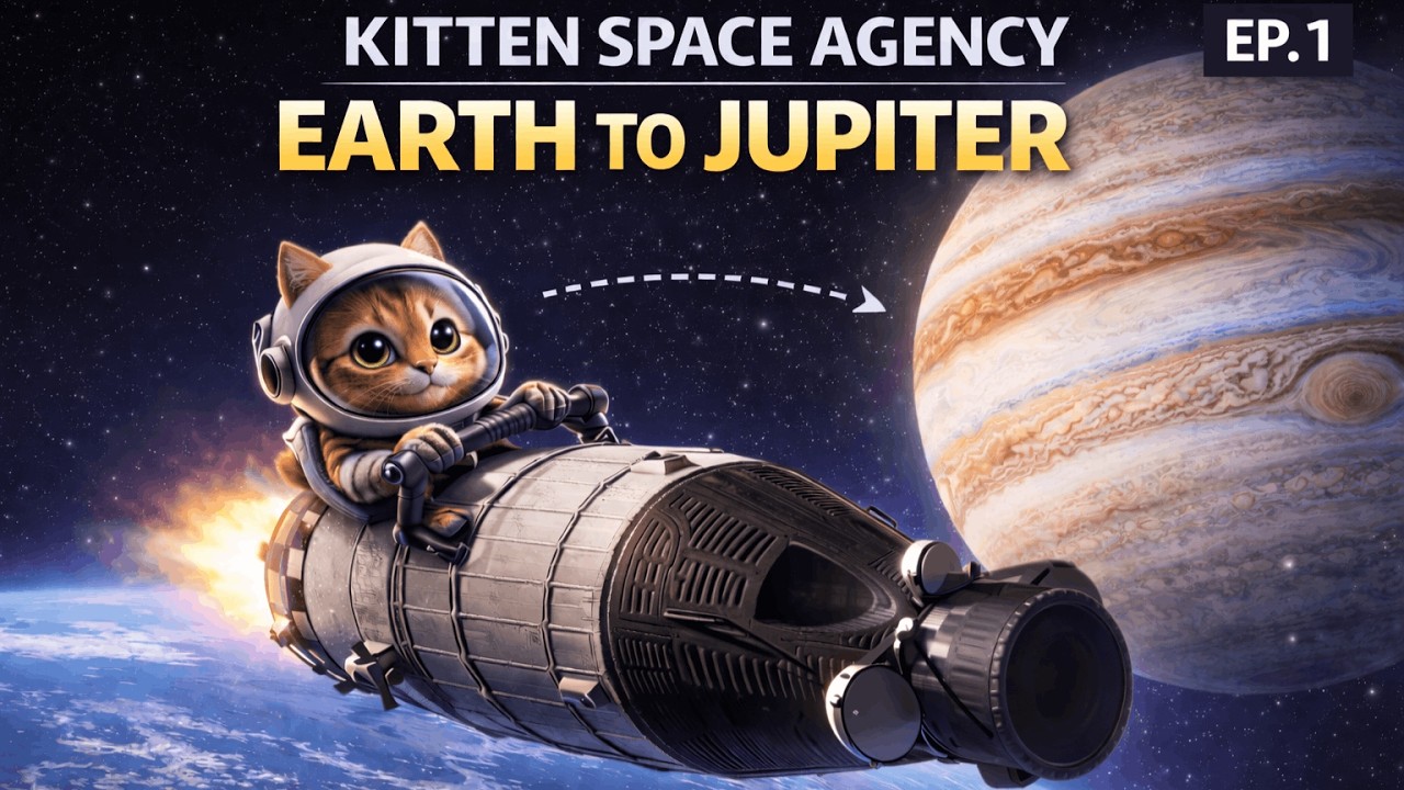 Kitten Space Agency (Ep. 1): First Trip to Jupiter